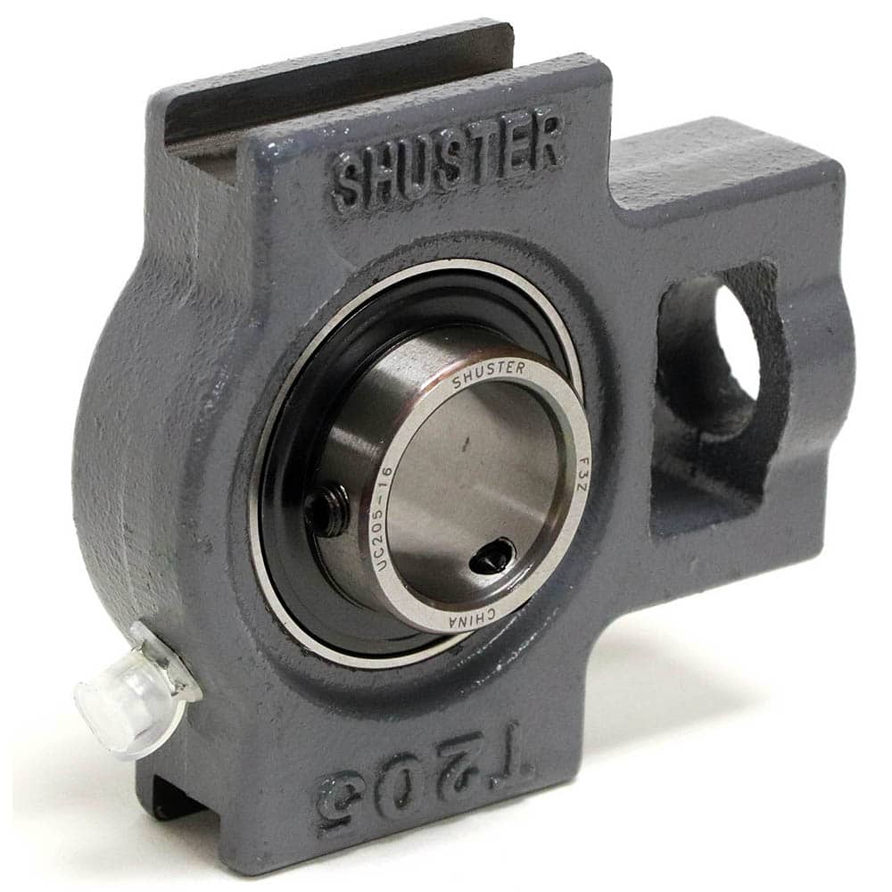 Shuster - UCT208-24, 1-1/2" ID, 114mm OAL x 144mm OAH49.2mm Wide, Ball Bearing Take-Up Unit - Exact Industrial Supply