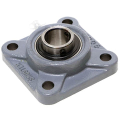 Shuster - UCF207-20, 1-1/4" ID, 4-5/8" OAL x 4-5/8" OAH x 1-3/4" Wide, 4-Bolt Flange Bearing - Exact Industrial Supply