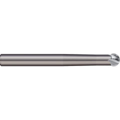 Micro 100 - 8mm Diam 220° Wrap Angle 5.4mm LOC 4-Flute Uncoated Undercut End Mill - Exact Industrial Supply