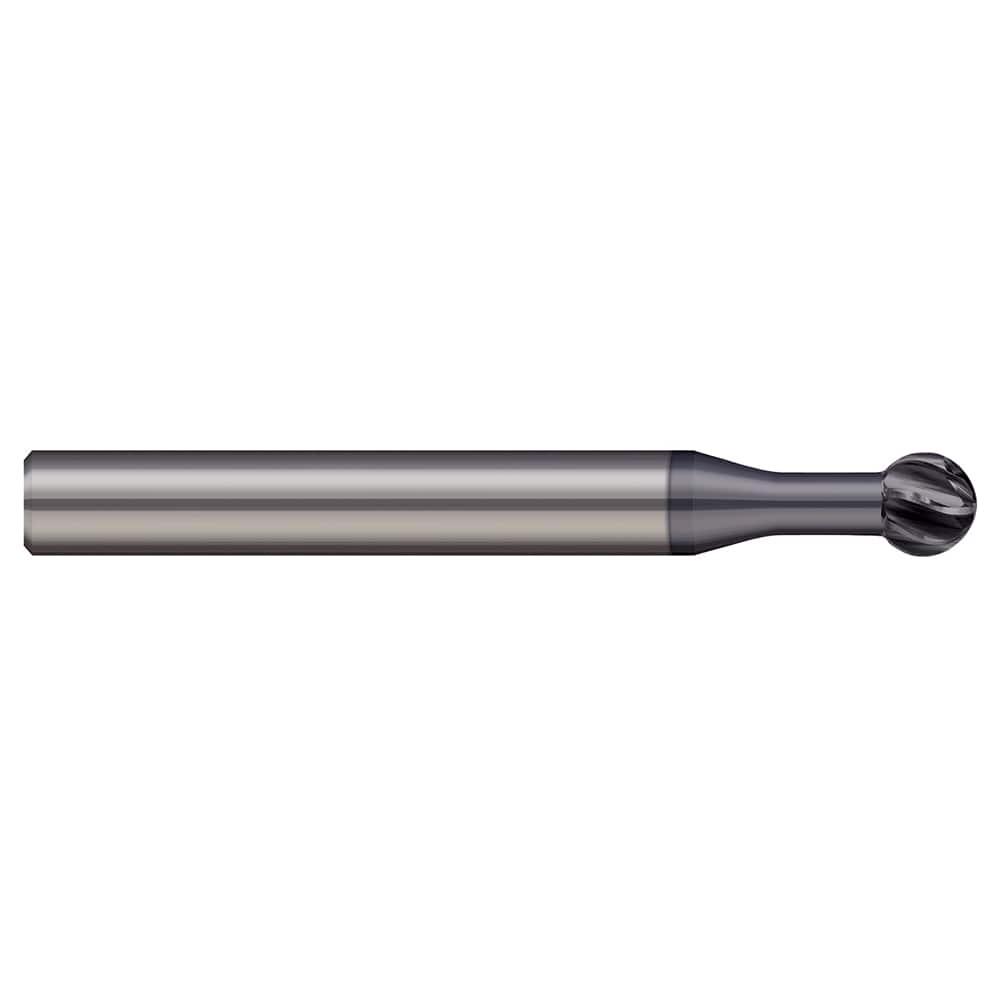 Harvey Tool - 1/32" Diam 270° Wrap Angle 0.027" LOC 4-Flute AlTiN Nano Finish Undercut End Mill - Exact Industrial Supply