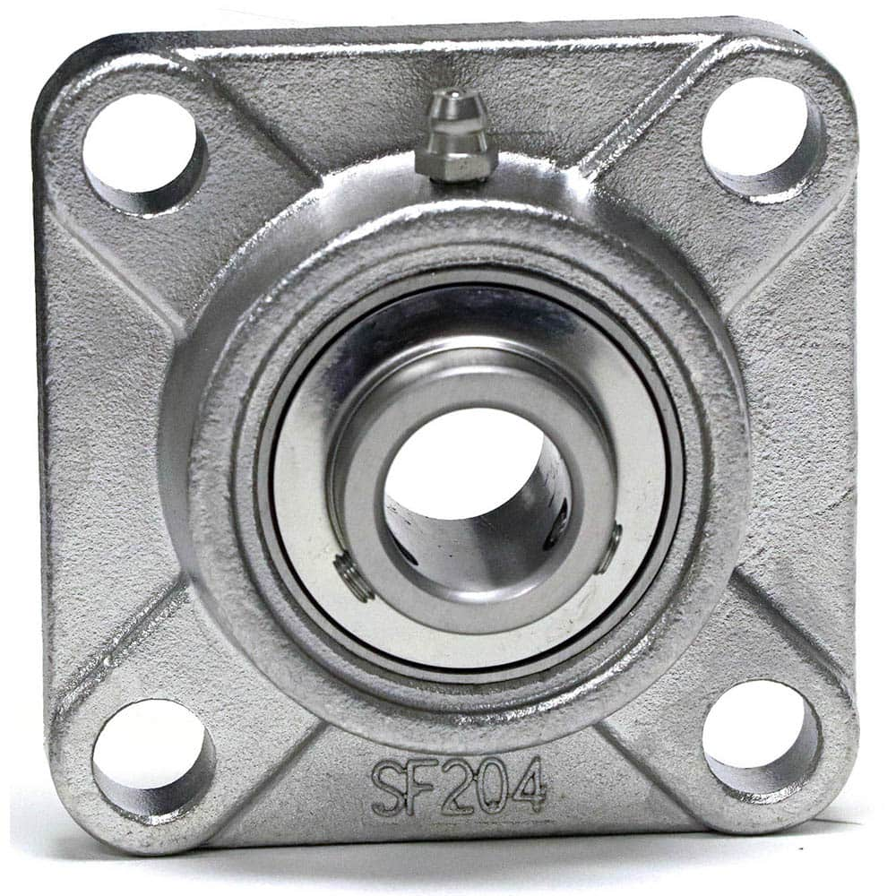 Shuster - SUCSF212-39, 2-7/16" ID, 6-7/8" OAL x 175" OAH, 4-Bolt Flange Bearing - Exact Industrial Supply