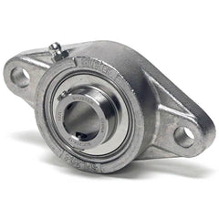 Shuster - SUCSFL206-19, 1-3/16" ID, 80mm OAL x 148mm OAH40.2mm Wide, 2-Bolt Flange Bearing - Exact Industrial Supply