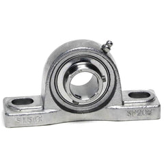 Shuster - SUCSP206-20, 1-1/4" ID, 164mm OAL x 83mm OAH47mm Wide, Ball Bearing Pillow Block - Exact Industrial Supply