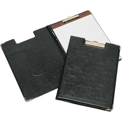 Ability One - Portfolios, Report Covers & Pocket Binders; Three Hole Report Cover Type: Pad Folio ; Width (Inch): 8-1/2 ; Length (Inch): 11 ; Color: Black - Exact Industrial Supply