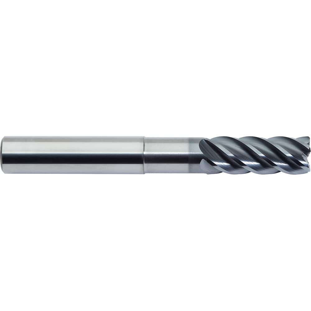M.A. Ford - Corner Radius & Corner Chamfer End Mills; Mill Diameter (mm): 25.00 ; Mill Diameter (Decimal Inch): 0.9843 ; End Type: Corner Radius ; Corner Radius (mm): 1.00 ; Corner Radius (Inch): .039 ; Number of Flutes: 5 - Exact Industrial Supply