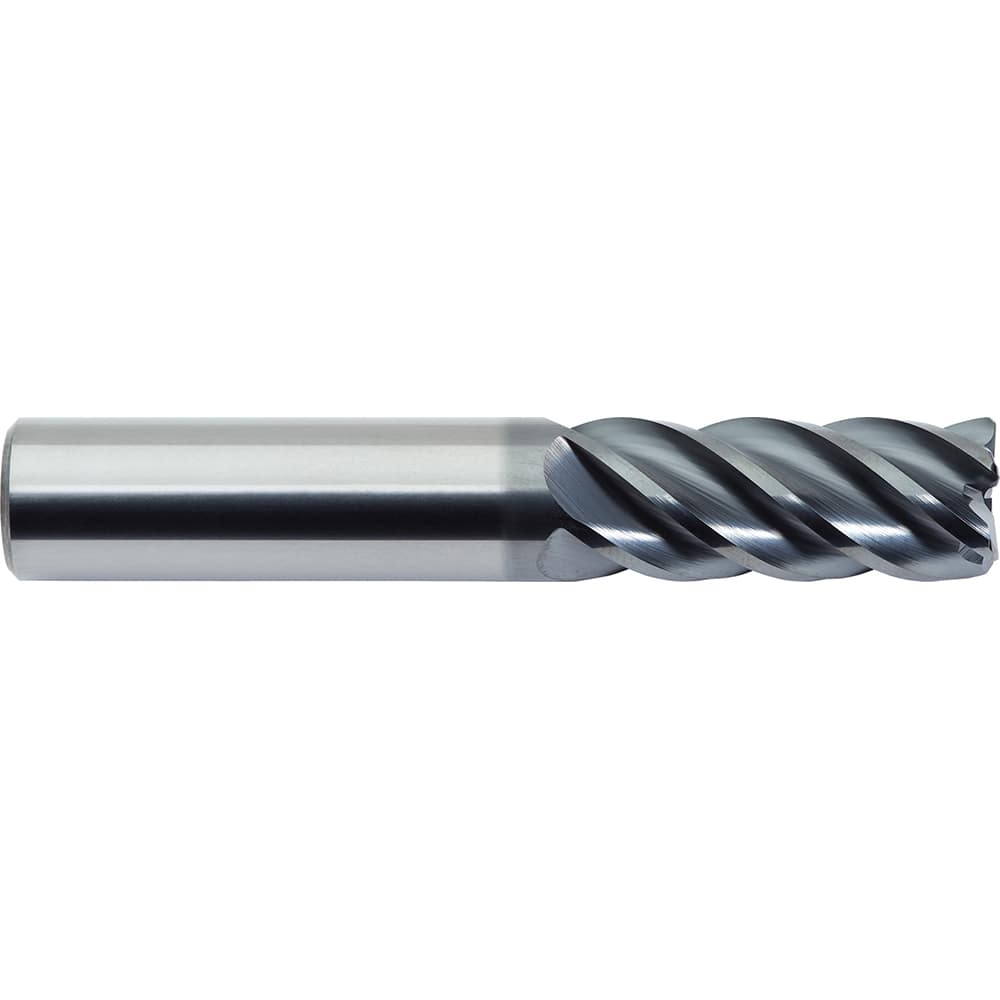 M.A. Ford - Corner Radius & Corner Chamfer End Mills; Mill Diameter (Inch): 1/4 ; Mill Diameter (Decimal Inch): 0.2500 ; End Type: Corner Radius ; Corner Radius (Inch): .090 ; Number of Flutes: 5 ; Material: Solid Carbide - Exact Industrial Supply