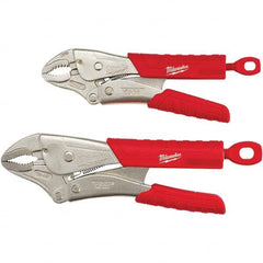 Milwaukee Tool - Plier Sets Set Type: Locking Pliers Number of Pieces: 2 - Eagle Tool & Supply