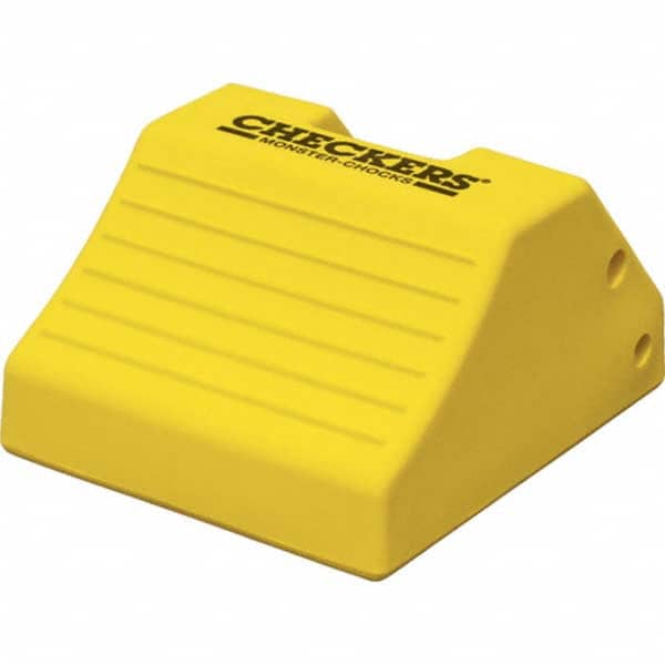 Checkers - Wheel Chocks Width (Inch): 15 Height (Inch): 10 - Eagle Tool & Supply