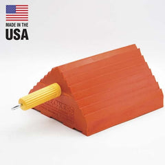 Checkers - Wheel Chocks Width (Inch): 8-1/2 Height (Inch): 5 - Eagle Tool & Supply