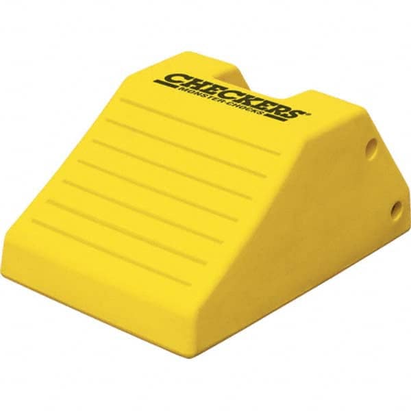 Checkers - Wheel Chocks Width (Inch): 15 Height (Inch): 10-1/2 - Eagle Tool & Supply