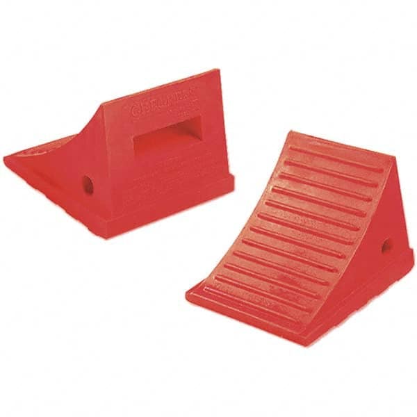 Checkers - Wheel Chocks Width (Inch): 7-1/2 Height (Inch): 6-1/2 - Eagle Tool & Supply