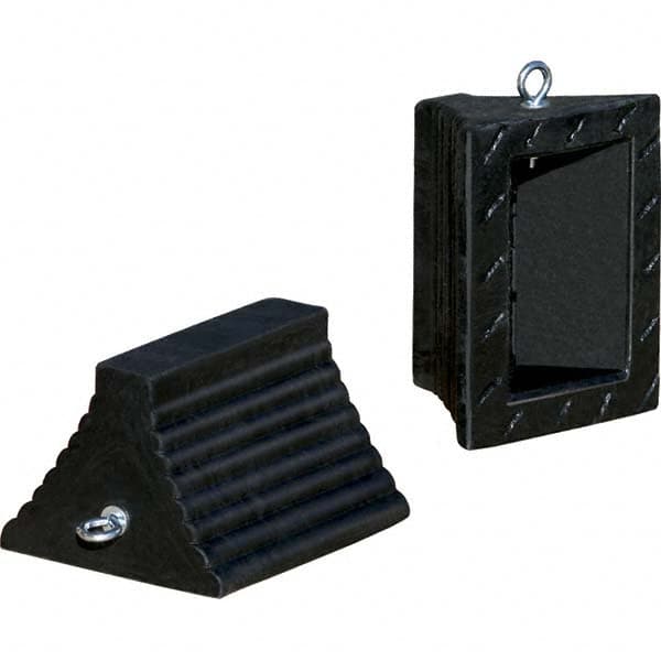 Checkers - Wheel Chocks Width (Inch): 8 Height (Inch): 6 - Eagle Tool & Supply