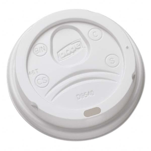 Dixie - Sip-Through Dome Hot Drink Lids for 10 oz Cups, White, 100/Pack, 1000/Carton - Eagle Tool & Supply