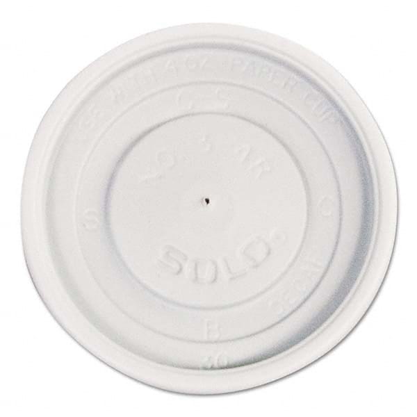 DART - Polystyrene Vented Hot Cup Lids, 4 oz Cups, White, 100/Pack, 10 Packs/Carton - Eagle Tool & Supply