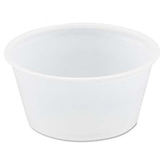 DART - Polystyrene Portion Cups, 2 oz, Translucent, 250/Bag, 10 Bags/Carton - Eagle Tool & Supply