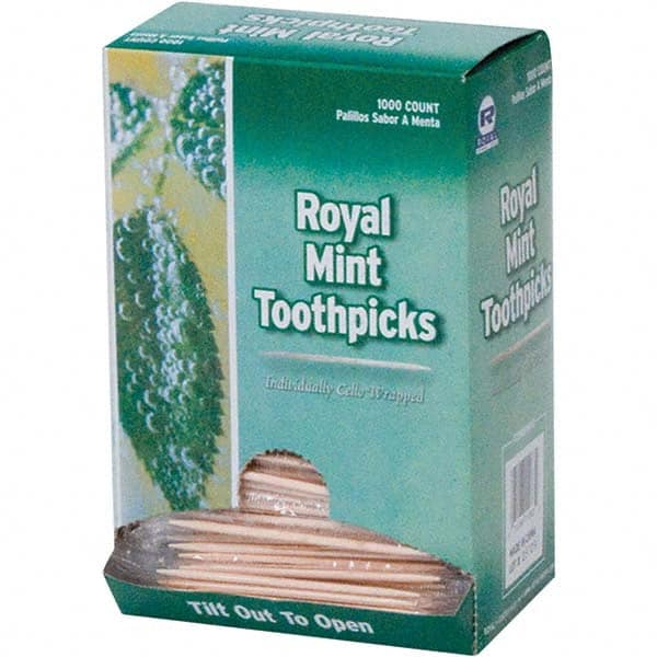 Royal Paper - Toiletries Type: Wood Toothpicks Container Type: Box - Eagle Tool & Supply