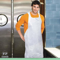 Royal Paper - Disposable & Chemical Resistant Aprons Garment Style: Bib Apron Garment Type: NonChemical Resistant - Eagle Tool & Supply