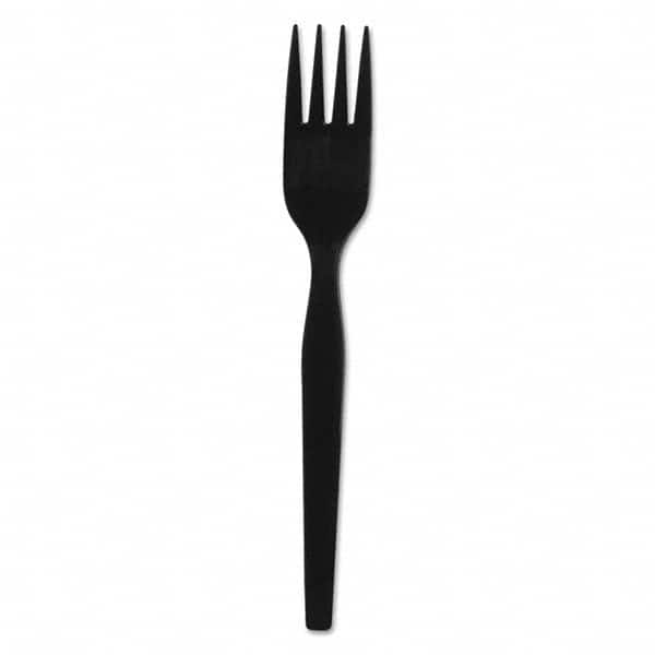 Dixie - SmartStock Plastic Cutlery Refill, Forks, 6", Black, 40/Pack, 24 Packs/CT - Eagle Tool & Supply