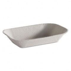 Chinet - Savaday Molded Fiber Food Tray, Beige, 7x5, 250/BG, 4 BG/CT - Eagle Tool & Supply