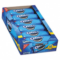 Nabisco - Snacks, Cookies, Candy & Gum Breakroom Accessory Type: Cookies Breakroom Accessory Description: Oreo Cookies Single Serve Packs, Chocolate, 2.4oz Pack, 6 Cookies/Pack, 12Pk/Bx - Eagle Tool & Supply