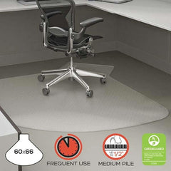 Deflect-o - Chair Mats Style: Straight Edge Shape: L-Shaped - Eagle Tool & Supply