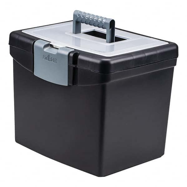 Storex - Compartment Storage Boxes & Bins Type: File Boxes-Portable Number of Compartments: 1.000 - Eagle Tool & Supply