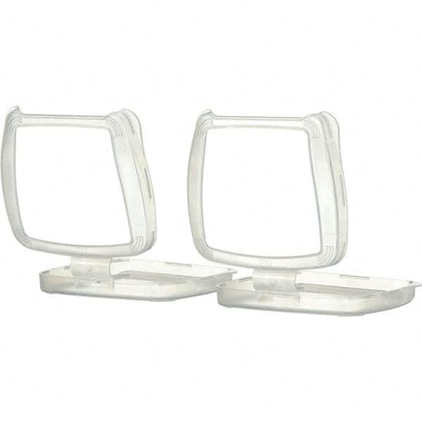 3M - Half & Full Facepiece Retainers, Covers & Adapters Type: Filter Retainer Color: Clear - Eagle Tool & Supply