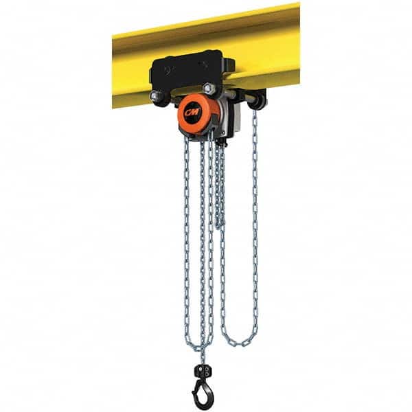 CM - 1,102 Lb Capacity, 10' Lift Height, Manual Chain Hoist - Eagle Tool & Supply