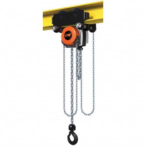 CM - 6,614 Lb Capacity, 20' Lift Height, Manual Chain Hoist - Eagle Tool & Supply