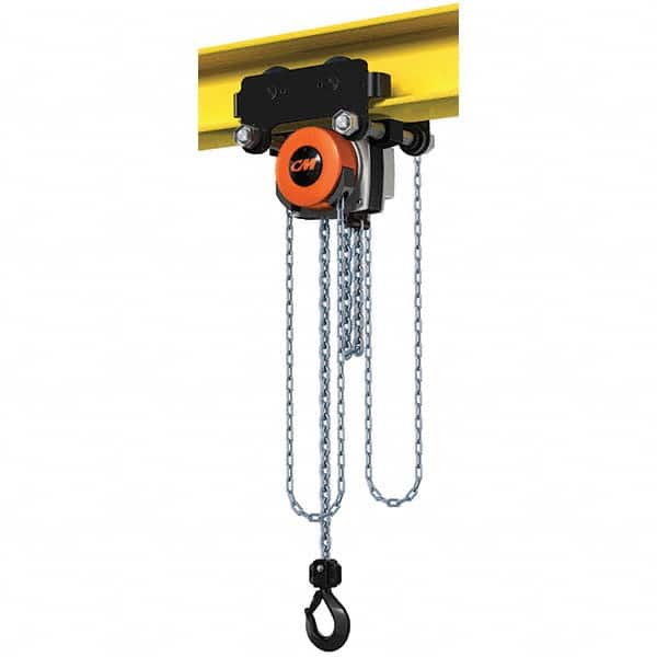 CM - 4,409 Lb Capacity, 10' Lift Height, Manual Chain Hoist - Eagle Tool & Supply