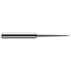 3/16″ Dia. × 1/4″ Shank × 9/32″ DOC × 4″ OAL, Carbide Uncoated, 2 Flute, Ballnose End Mill