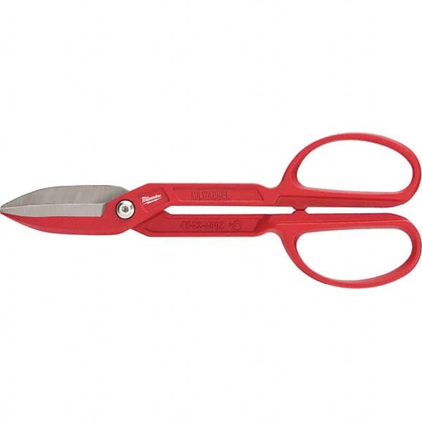 Milwaukee Tool - Snips Snip Type: Tinner's Snip Cut Direction: Straight - Eagle Tool & Supply