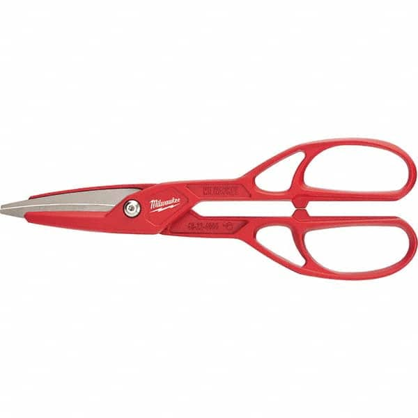 Milwaukee Tool - Snips Snip Type: Tinner's Snip Cut Direction: Straight - Eagle Tool & Supply