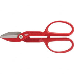 Milwaukee Tool - Snips Snip Type: Tinner's Snip Cut Direction: Straight - Eagle Tool & Supply