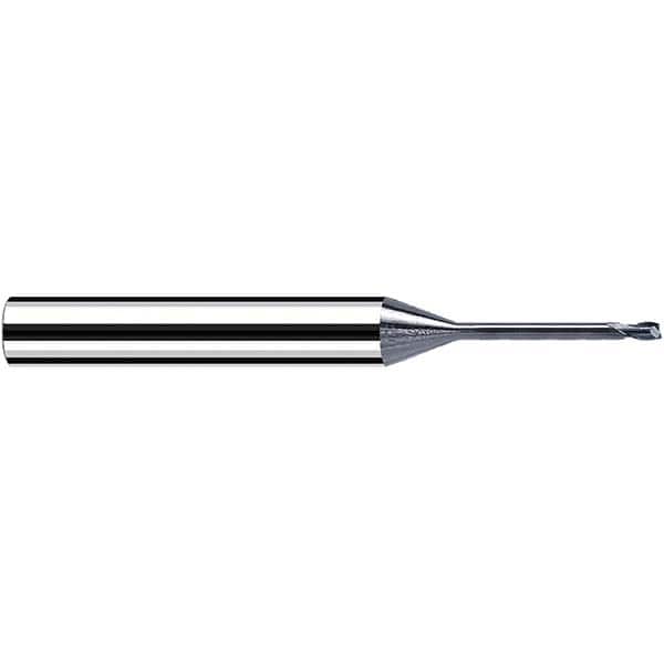 Fraisa - 2mm Diam 2 Flute Solid Carbide 0.5mm Corner Radius End Mill - Eagle Tool & Supply