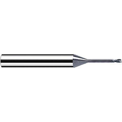 Fraisa - 1mm Diam 2 Flute Solid Carbide 0.3mm Corner Radius End Mill - Eagle Tool & Supply
