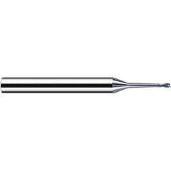 Fraisa - 0.6mm Diam 2 Flute Solid Carbide 0.1mm Corner Radius End Mill - Eagle Tool & Supply