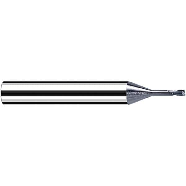 Fraisa - 0.5mm Diam 2 Flute Solid Carbide 0.1mm Corner Radius End Mill - Eagle Tool & Supply