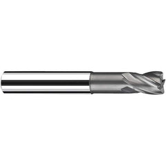 Fraisa - 8mm Diam 4 Flute Solid Carbide 0.5mm Corner Radius End Mill - Eagle Tool & Supply