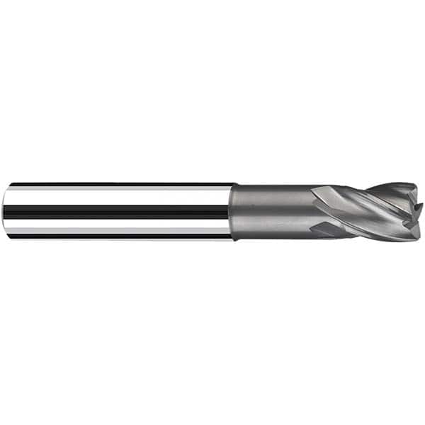 Fraisa - 5mm Diam 4 Flute Solid Carbide 0.2mm Corner Radius End Mill - Eagle Tool & Supply