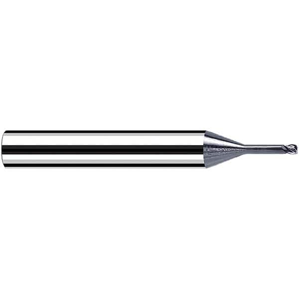Fraisa - 1.2mm Diam 4 Flute Solid Carbide 0.2mm Corner Radius End Mill - Eagle Tool & Supply