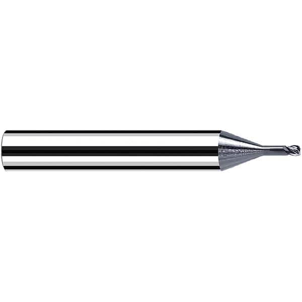 Fraisa - 1mm Diam 4 Flute Solid Carbide 0.2mm Corner Radius End Mill - Eagle Tool & Supply
