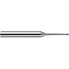 Fraisa - 0.6mm Diam 2 Flute Solid Carbide 0.1mm Corner Radius End Mill - Eagle Tool & Supply