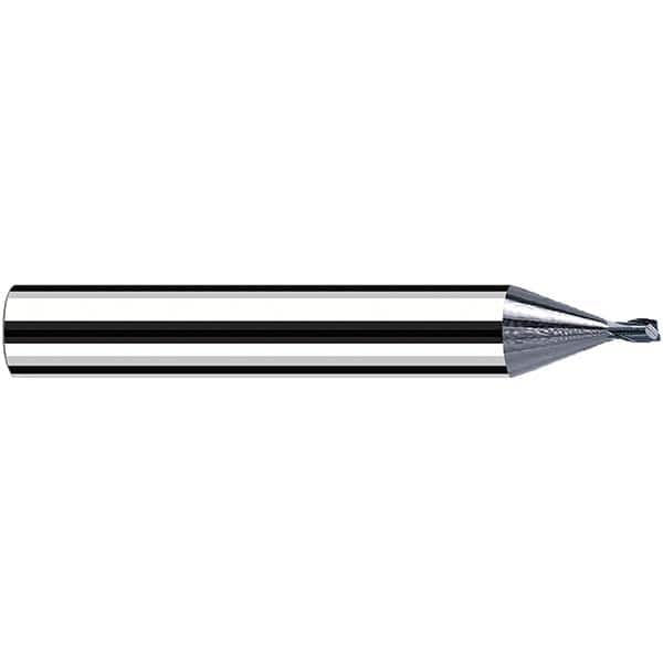 Fraisa - 0.4mm Diam 2 Flute Solid Carbide 0.1mm Corner Radius End Mill - Eagle Tool & Supply