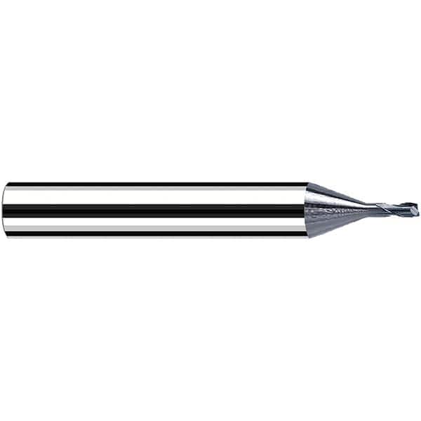 Fraisa - 1.2mm Diam 2 Flute Solid Carbide 0.2mm Corner Radius End Mill - Eagle Tool & Supply