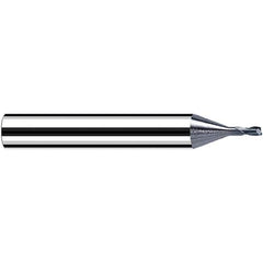 Fraisa - 0.5mm Diam 2 Flute Solid Carbide 0.05mm Corner Radius End Mill - Eagle Tool & Supply