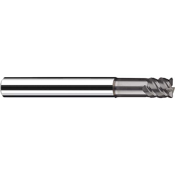 Fraisa - 1/8" Diam 4 Flute Solid Carbide 0.015" Corner Radius End Mill - Eagle Tool & Supply