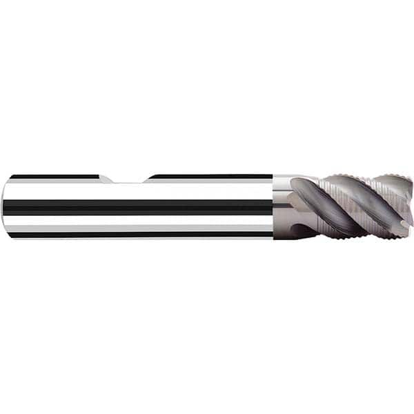 Fraisa - 1/4" Diam, 3/8" LOC, 4 Flute Solid Carbide Roughing Square End Mill - Eagle Tool & Supply