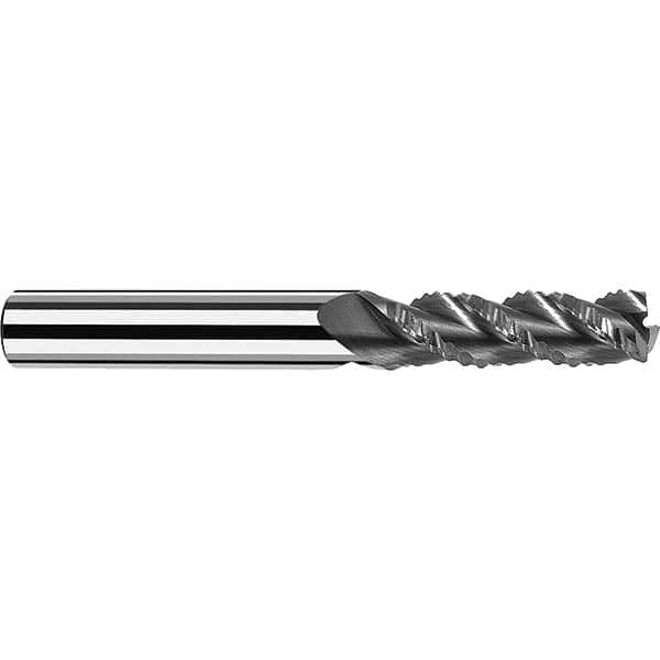 Fraisa - 1/2" Diam, 2" LOC, 3 Flute Solid Carbide Roughing Square End Mill - Eagle Tool & Supply