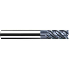Fraisa - 3/8" Diam, 3/4" LOC, 4 Flute Solid Carbide Roughing Square End Mill - Eagle Tool & Supply